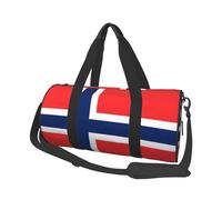 Norwegian flag Canvas travel bag, large capacity, can be carried on the shoulder