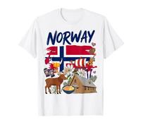 Norwegian Flag Costume Outfit Idea for Kids & Norway Themed T-Shirt