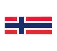 Norwegian Flag Gaming Desk Mat, Wide Surface Desk Pad for Keyboard, Mouse and Improved Gaming Stability