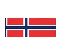 Norwegian Flag Keyboard Mouse Pad (12x31.5 inches), Suitable for Computer, Console, Office, Game, Study Extra Large Keyboard Mouse Desk pad,
