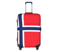 Norwegian Flag Luggage Cover Suitcase Trolley Case Protector Elastic Washable Anti Scratch Fit 18-32 Inch