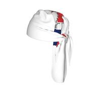 Norwegian Flag Map Print Skull Headwrap Under Helmet Cycling Cap Lightweight Quick Dry Adult Gift One Size