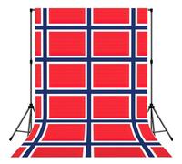 Norwegian Flag Multi-Scene Photography Backdrop For Baby Shower, Portrait, Party, Video & Home Decoration - 5x7ft