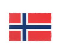 Norwegian Flag Placemats for Dining Table Set of 6 - Waterproof - Wipe Clean - Heat Resistant - Anti Slip Dining Table Place Mats, Suitable for Indoor & Outdoor Use, 18’’Ã-12’’