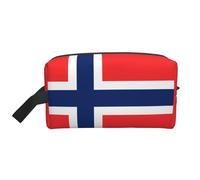Norwegian Flag Portable Large-Capacity Double-Sided Printed Travel Toiletry Storage Bag, a Must-Have for Travel.