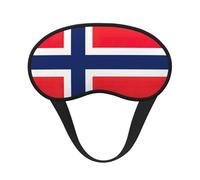 Norwegian Flag Print Adjustable Eye Cover for Sleeping, Comfortable, Pressure-Free and Breathable Sleeping Masks