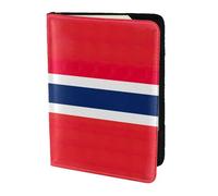 Norwegian flag print Passport Cover, Passport Holder Cover Wallet Passport Wallet Case for Cards and Documents