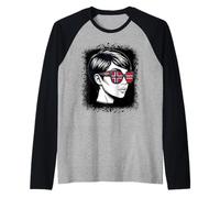 Norwegian Flag Sunglasses National Pride Travel Raglan Baseball Tee