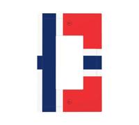 Norwegian Flag Unbreakable Polycarbonate Switch Plate-Modern 1 Gang Light Cover for Home Office with Matching Screws