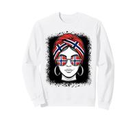 Norwegian Flag Woman Sunglasses Travel Pride Sweatshirt