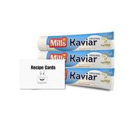 Norwegian Food Bundle Which Includes | 3x Mills Kaviar Smoked Cod Roe Paste (185g each) | Spread good either in Sandwiches with Chesse or Slices of Boiled Eggs | Bundled with Donny & Dev Recipe Cards