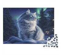 Norwegian Forest Cat 1,000 Piece Puzzle For Adults | Jigsaw Puzzle with Premium & Durable Pieces with Precise Interlocking Design for Stress Relief(75x50cm)