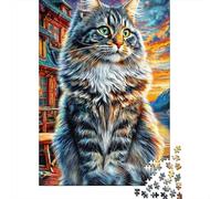 Norwegian Forest Cat 1000 Piece Jigsaw Puzzle for All Ages - Eco-Friendly Recycled Paper, A Great Gift Idea And Home Decoration Project 70x50cm/1000pcs