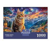 Norwegian Forest Cat 1000 Piece Jigsaw Puzzle for Family - Fun Challenge for Adults & Kids, 38x26cm/1000pcs