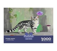Norwegian Forest Cat 1000 Pieces Animal Jigsaw Puzzles with Paper Art Creativity & Gift Giving Adults Or Families Fit Fun Challenges 70x50cm/1000pcs