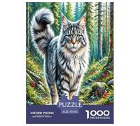 Norwegian Forest Cat 1000 Pieces Animal Jigsaw Puzzles with Paper Art Creativity & Gift Giving Adults Or Families Fit Fun Challenges 70x50cm/1000pcs