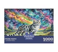 Norwegian Forest Cat 1000 Pieces Animal Jigsaw Puzzles with Paper Art Perfect for Relaxation Adults Or Families Fit Educational Games 38x26cm/1000pcs