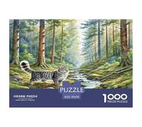 Norwegian Forest Cat 1000 Pieces Animal Jigsaw Puzzles with Paper Art Perfect for Relaxation Adults Or Families Fit Educational Games 70x50cm/1000pcs