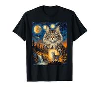 Norwegian Forest Cat Howling to The Moon T-Shirt
