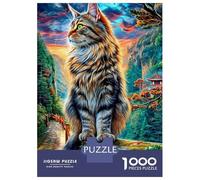 Norwegian Forest Cat Jigsaw Puzzle 1000-Piece for Adults & Kids, Challenging Home Decoration Gift 52x38cm/1000pcs