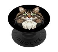 Norwegian Forest Cat Norsk Skogkatt Cat Lover Forest Cats PopSockets Adhesive PopGrip