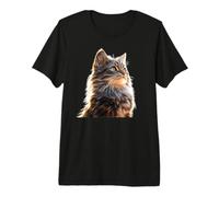 Norwegian Forest Cat Norsk Skogkatt Cat Lover Forest Cats Premium T-Shirt
