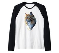 Norwegian Forest Cat Norsk Skogkatt Cat Lover Forest Cats Raglan Baseball Tee