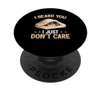 Norwegian Forest Cat sleeps - I just don't care Sleeping Cat PopSockets Adhesive PopGrip