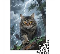 Norwegian Forest Cat Unfolded in 1000 Pieces - Discover The Thrill of Wooden Puzzle Solving, An Unmatched Family Fun Experience