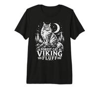 Norwegian Forest Cat Viking Fluff Moon Forest Premium T-Shirt
