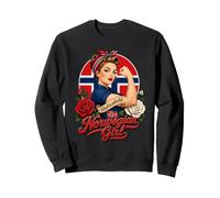 Norwegian Girl Norway Flag Pride Woman Roots Sweatshirt