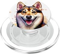 Norwegian Lundehund Dog Watercolor Artwork PopSockets PopGrip for MagSafe
