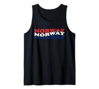 Norwegian National Flag Patriotic Norway Fan Pride Heritage Tank Top