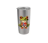 Norwegian Pride Frog Toad Heart Norwegian Roots Norway Flag Stainless Steel Insulated Tumbler