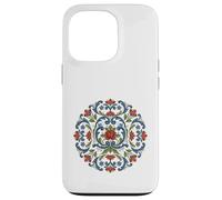 Norwegian Rosemaling Folk Art Traditional Floral Case for iPhone 13 Pro