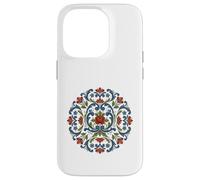 Norwegian Rosemaling Folk Art Traditional Floral Case for iPhone 14 Pro