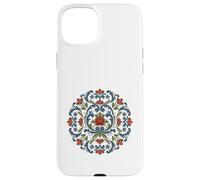 Norwegian Rosemaling Folk Art Traditional Floral Case for iPhone 15 Plus