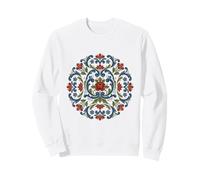 Norwegian Rosemaling Folk Art Traditional Floral Sweatshirt