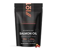Norwegian Salmon Fish Oil 1440mg - 238mg Omega-3 Fatty Acids from Atlantic Salmon - 120 Liquid Capsules - Resealable and Recyclable Pouch by Alpha01