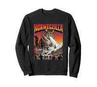 Norwegzilla Norwegian Forest Cat Norway - Catzilla Monster Sweatshirt