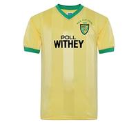Norwich City 1985 League Cup Final Retro Shirt Yellow Small Polyester