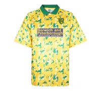 Score Draw Norwich City 1993 Retro Football Shirt Yellow Medium Polyester