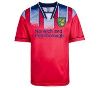 Norwich City 1996 Away Retro Football Shirt Multi Medium Polyester