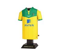 Norwich City FC 2015 Retro Metal Football Shirt - Officially Licensed Miniature Alloy Replica Jersey Collectible Display Gift - Personalise Customisable Name & Number Decals