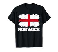 Norwich England City UK, English Flag T-Shirt