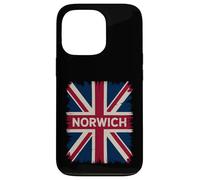 Norwich England Great Britain UK Flag Born And Bred Music Case for iPhone 13 Pro