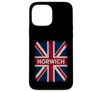 Norwich England Great Britain UK Flag Born And Bred Music Case for iPhone 13 Pro Max
