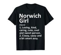 NORWICH GIRL NY NEW YORK Funny City Home Roots Gift T-Shirt