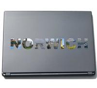 Norwich Laptop Sticker Laptop Skin 290 mm with sights