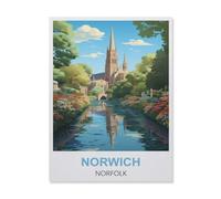 Norwich Norfolk，Jigsaw Puzzles for Adults 1000 Piece, Classic Puzzle Teens Boys Girls Puzzles Sturdy Tight Fitting Pieces,Letters On Back for Ideal Challenging And Gift（75x50cm）-ET40